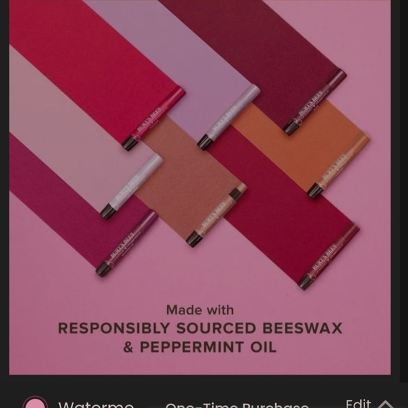 Burt's Bees Lip Shimmer Color Watermelon 132 NIB Sealed .09oz/2.55g - Picture 11 of 16